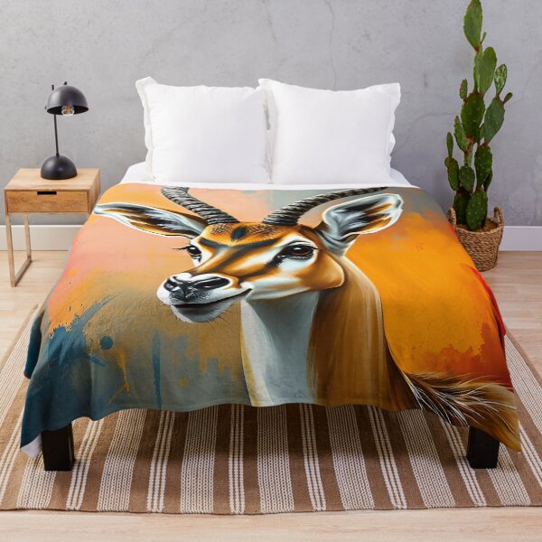 Item preview, African Antelope Portrait Safari Animal Wildlife Conservation designed and sold by kakarikihill.