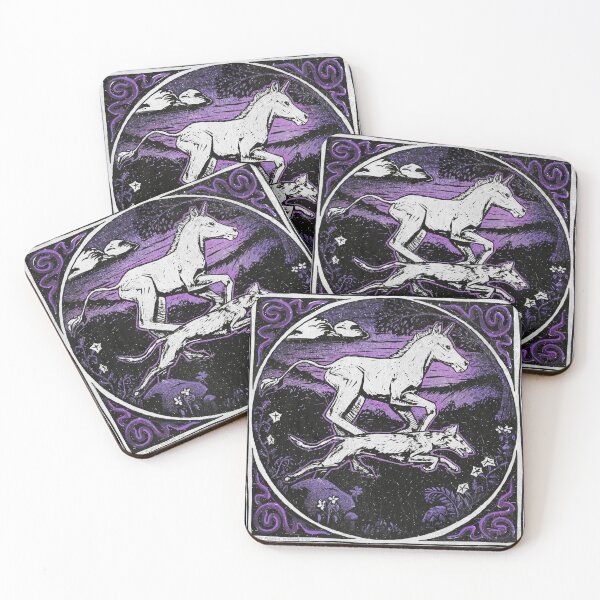 Item preview, The Borzoi and The Unicorn Series: Race at Sundown  designed and sold by Spinyflowerart.