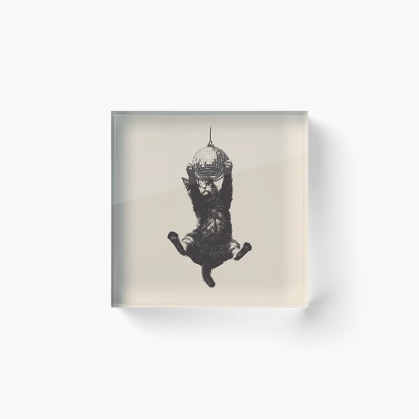 Item preview, Cat Disco Ball designed and sold by wowwowmeow.
