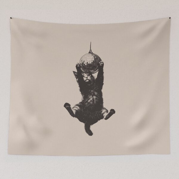 Item preview, Cat Disco Ball designed and sold by wowwowmeow.