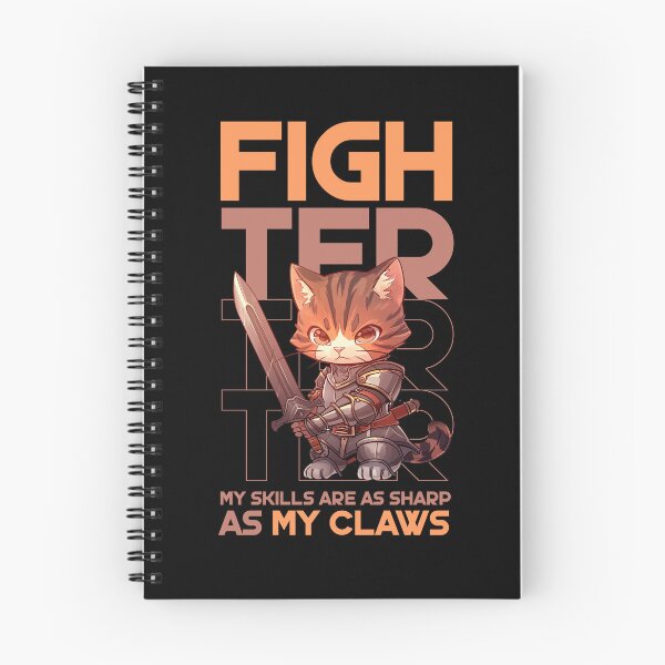 Item preview, Fighter Cat designed and sold by Not Enough Mana - RPG Stuff.