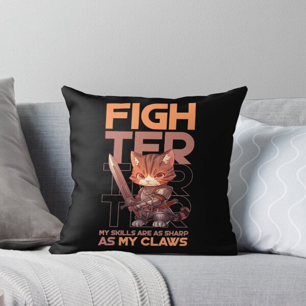 Item preview, Fighter Cat designed and sold by Not Enough Mana - RPG Stuff.