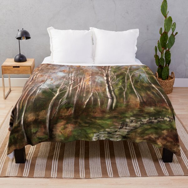 Item preview, Autumn Birch Forest – Tranquil Woodland Landscape designed and sold by Coral Leontine Arts.