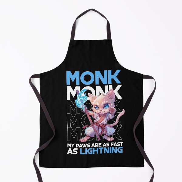 Item preview, Monk Cat designed and sold by Not Enough Mana - RPG Stuff.