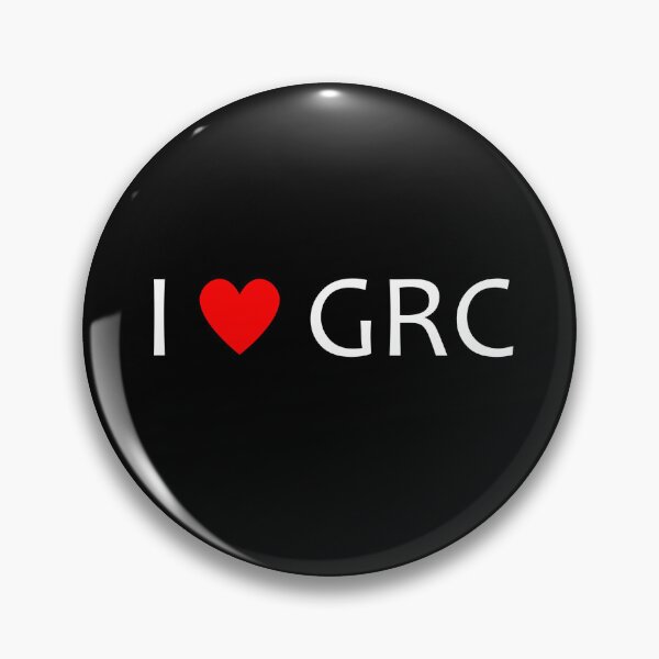 Item preview, I heart GRC - cybersecurity cats governance risk and compliance (Dark Background) designed and sold by cyberbcat.
