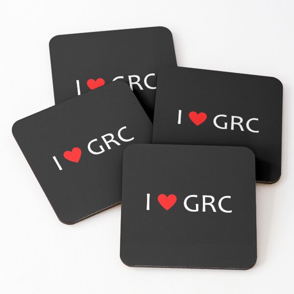 Item preview, I heart GRC - cybersecurity cats governance risk and compliance (Dark Background) designed and sold by cyberbcat.