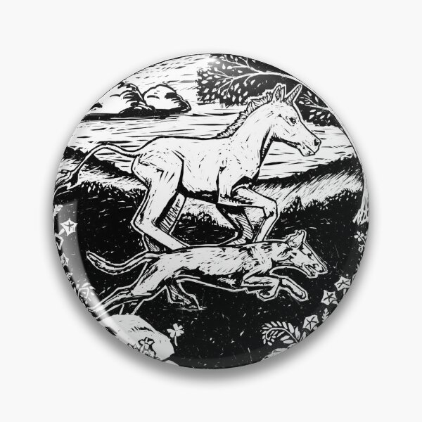 Item preview, The Borzoi and The Unicorn Series: Race at Sundown (Black & white) designed and sold by Spinyflowerart.