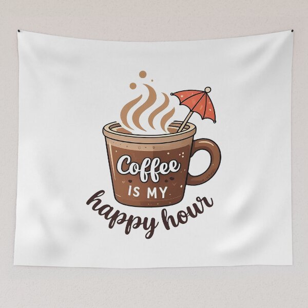Item preview, Coffee Happy Hour Playful Caffeinated Cozy designed and sold by zoughlal.