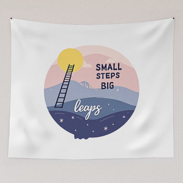 Item preview, Small Steps Big Leaps Motivational Growth Lunar designed and sold by zoughlal.