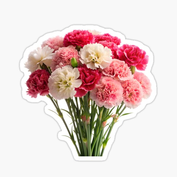 Aperçu de l'œuvre Magnifique bouquet d'œillets d'été créée et vendue par DuskTillDown.