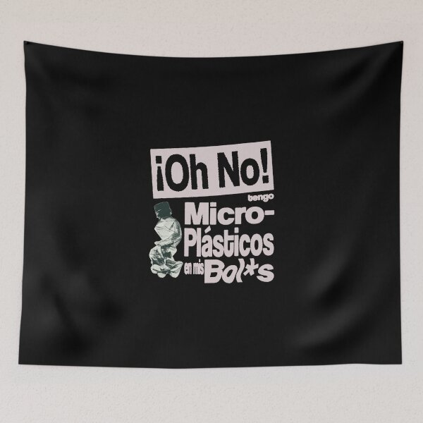 Item preview, oh, microplastics! spanish (white) designed and sold by Jordanzzz.