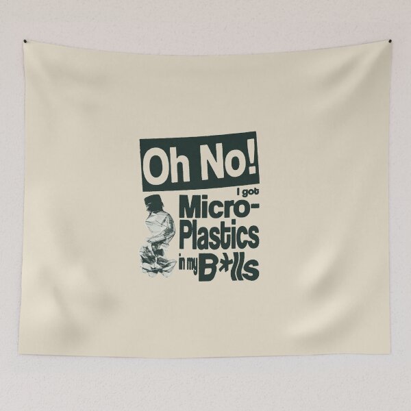 Item preview, oh, microplastics! (black) designed and sold by Jordanzzz.