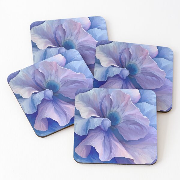 Item preview, Vibrant Blue and Mauve Watercolor of Siberian Iris designed and sold by dawnleblanc55.