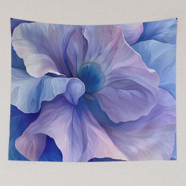 Item preview, Vibrant Blue and Mauve Watercolor of Siberian Iris designed and sold by dawnleblanc55.
