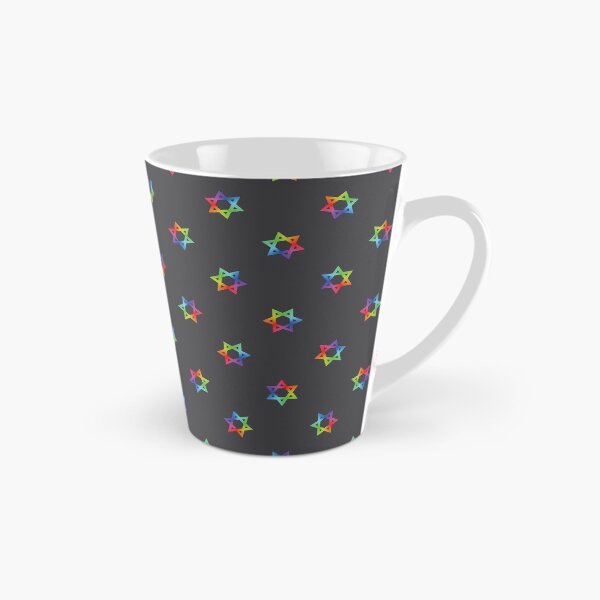 Item preview, Rainbow Star of David Pattern on Dark Gray designed and sold by Domestic Platypus.