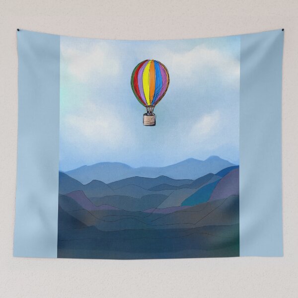 Item preview, Hot Air Balloon illustration, Fan art illustration spring collection designed and sold by artoriginal.