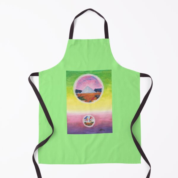 Item preview, Watercolor Fantasy Dimensions Pyramid Dream Worlds Surreal Mushrooms designed and sold by Jonah Augustin Gray.