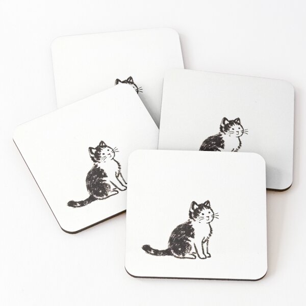 Item preview, Cute Ink Sketch of a Cat designed and sold by SunkenCost.