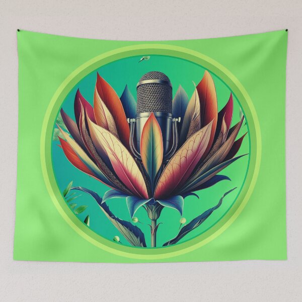 Item preview, Blooming Microphone Art - Sound in Full Bloom designed and sold by Snicker-Designs.