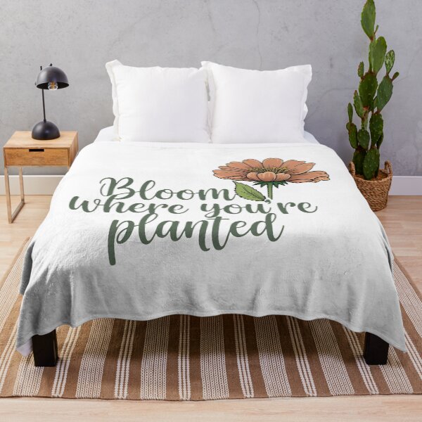 Item preview, Blooming Flower Breaking Through Cracked Concrete with Inspirational Quote designed and sold by zoughlal.