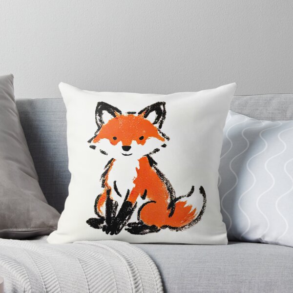 Item preview, Cute Fox Ink Sketch designed and sold by SunkenCost.