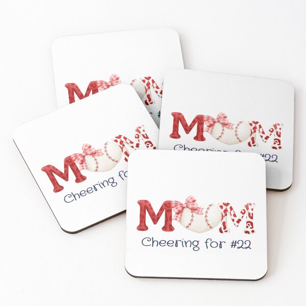 Item preview, Baseball Mom Cheering for #22 designed and sold by ShrimpAndGrits.