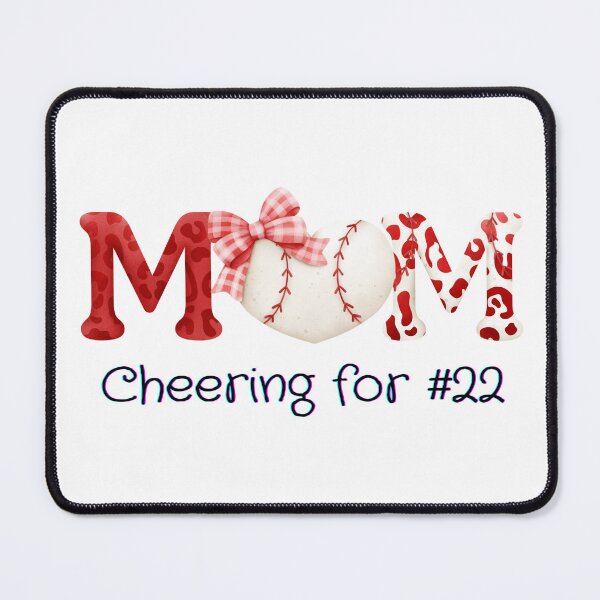 Item preview, Baseball Mom Cheering for #22 designed and sold by ShrimpAndGrits.
