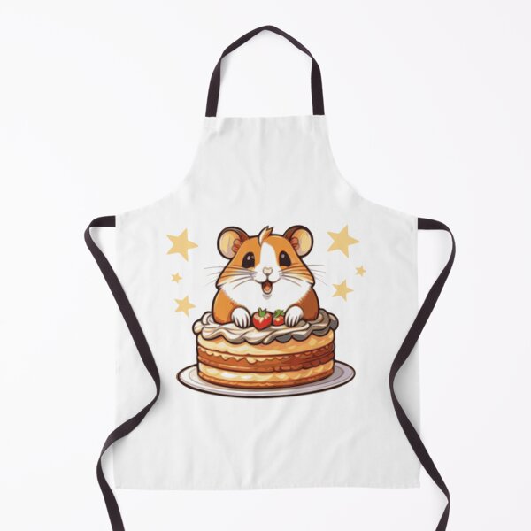 Item preview,  Cute Hamster with Cake and Strawberries – Kawaii Dessert Lover Gift designed and sold by Gadget80.