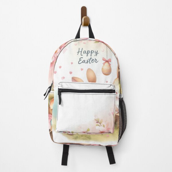 Item preview, Adorable cute cartoon Easter rabbit Celebration Under Cherry Blossoms designed and sold by ideandesign.