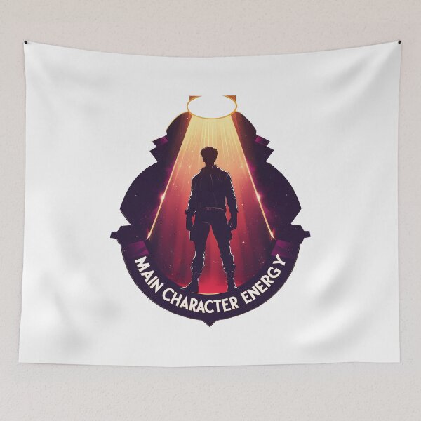 Item preview, Silhouette Under Spotlight with Main Character Quote designed and sold by zoughlal.