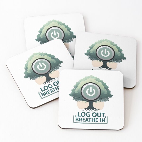 Item preview, Power Button Morphing into Tree with Mindful Quote designed and sold by zoughlal.
