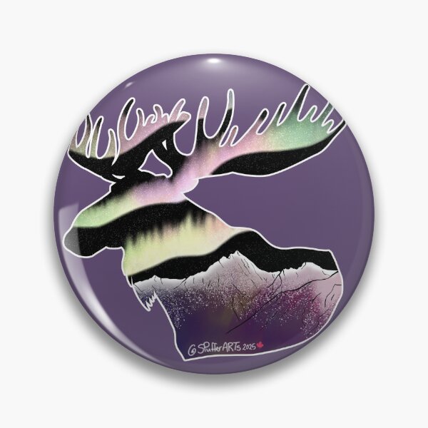 Item preview, Northern Lights - Moose  designed and sold by SPufferART.
