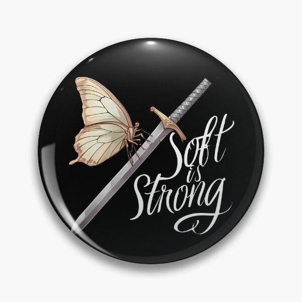 Item preview, Delicate Butterfly Resting on Steel Sword with Empowering Quote designed and sold by zoughlal.