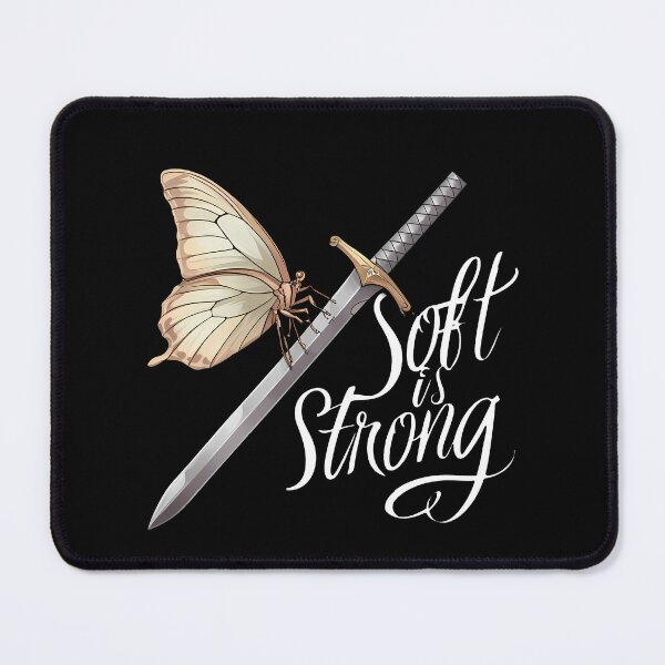 Item preview, Delicate Butterfly Resting on Steel Sword with Empowering Quote designed and sold by zoughlal.