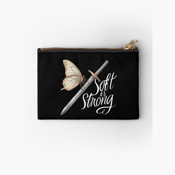 Item preview, Delicate Butterfly Resting on Steel Sword with Empowering Quote designed and sold by zoughlal.