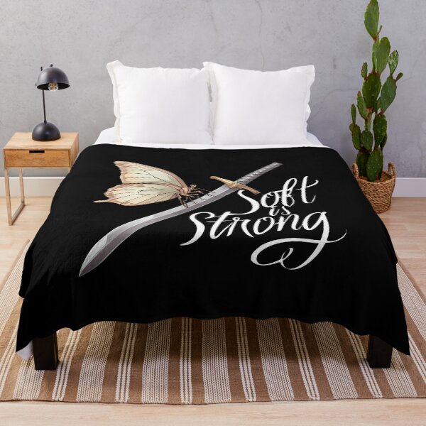 Item preview, Delicate Butterfly Resting on Steel Sword with Empowering Quote designed and sold by zoughlal.