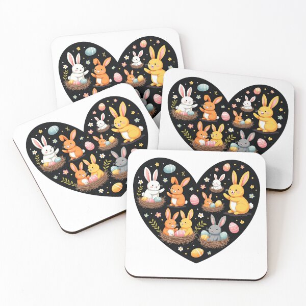 Item preview, Bunny Love Heart designed and sold by TheCatmeow2000.