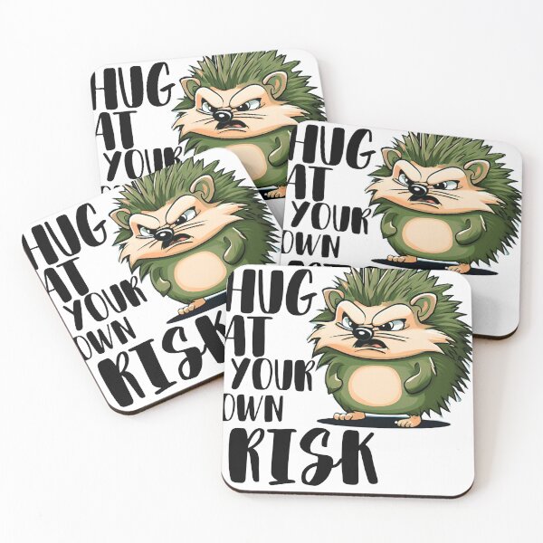 Item preview, grumpy hedgehog funny moody  designed and sold by amaturka.