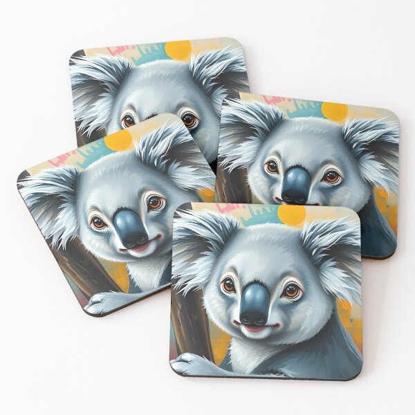 Item preview, Koala Portrait Australian Native Animal Wildlife Conservation designed and sold by kakarikihill.