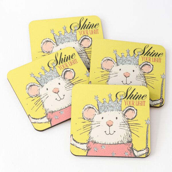 Item preview, Shine Your Light - Whimsical Mouse Illustration designed and sold by Molly's Gone Mad .