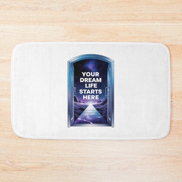 Item preview, Open Door to Surreal Cosmic Landscape with Futuristic Typography designed and sold by zoughlal.