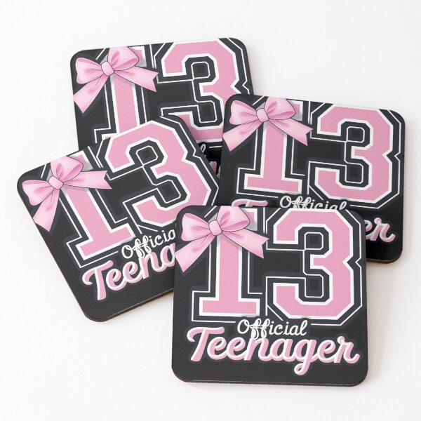 Item preview, Official Teenager 13th Birthday Coquette Bow  Vintage 2012 Pink Birthday Design T-Shirt designed and sold by Youness1914.