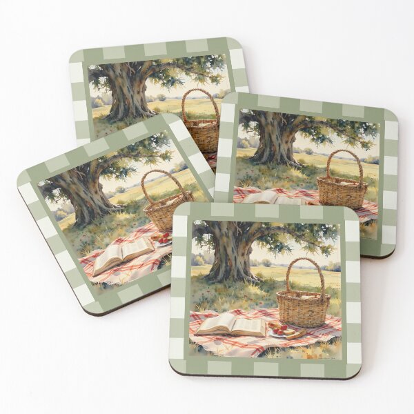 Item preview, Cottagecore Picnic – Vintage Aesthetic Countryside Art designed and sold by LemonHorse.