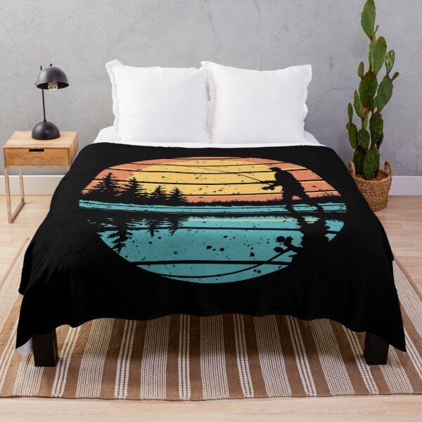 Item preview, Fishing Sunset Outline – Minimalist Retro Design designed and sold by Ela-graphicwiz.