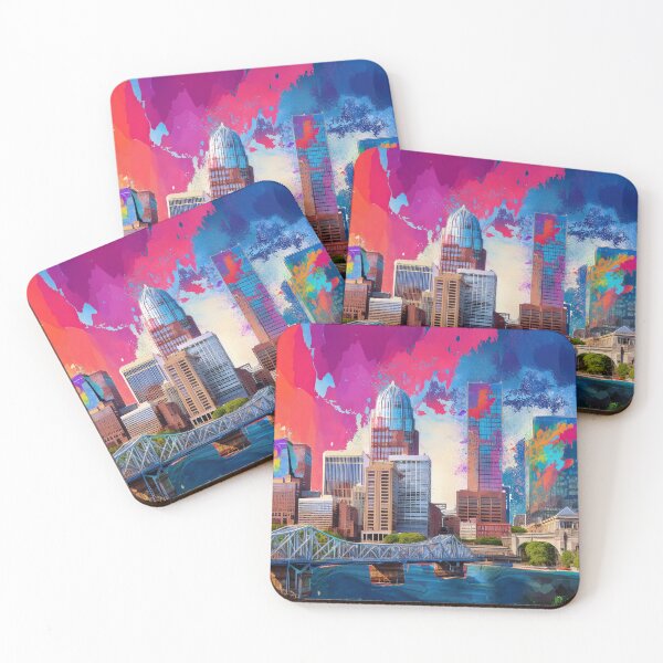 Item preview, Louisville Skyline Graffiti Art – Colorful Abstract Cityscape designed and sold by Phat Dog Designs .