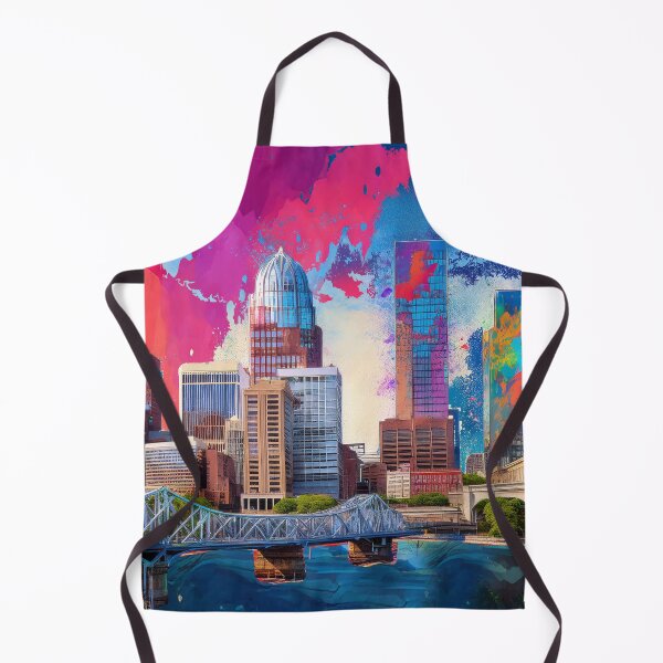 Item preview, Louisville Skyline Graffiti Art – Colorful Abstract Cityscape designed and sold by Phat Dog Designs .