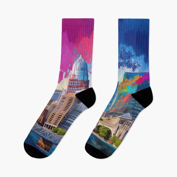 Item preview, Louisville Skyline Graffiti Art – Colorful Abstract Cityscape designed and sold by Phat Dog Designs .