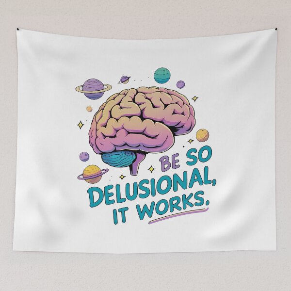 Item preview, Brain Floating Among Planets Be So Delusional It Works Limitless Thinking Playful designed and sold by zoughlal.