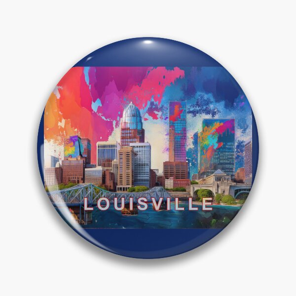 Item preview, Louisville Skyline Graffiti Art – Colorful Abstract Cityscape designed and sold by Phat Dog Designs .