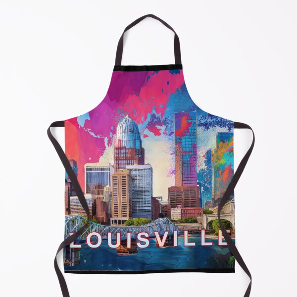 Item preview, Louisville Skyline Graffiti Art – Colorful Abstract Cityscape designed and sold by Phat Dog Designs .